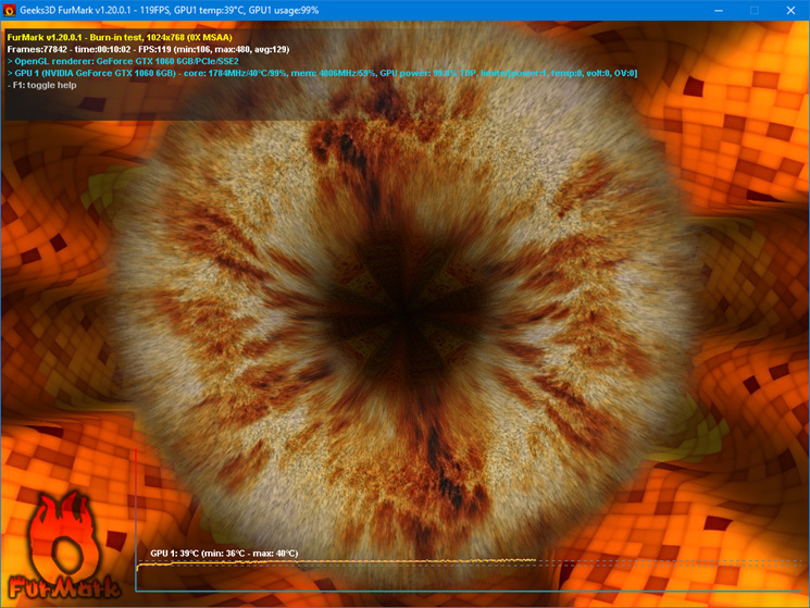 Burn test ACFC-EVGA1060